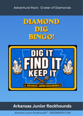 Printable Crater of Diamonds Kids BINGO Game & Dog Safety Guide